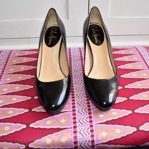 Cole Haan NikeAir pumps black patent leather heels